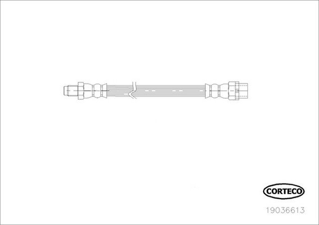 Fren Hortumu Arka 255mm E87/90/F20/F30 2010- - 34306792253