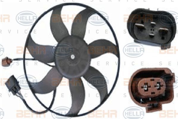 Vw Golfv-Vı Passat A3 Leon Fan Motoru Büyük 1K0959455Fj 1K0121207J 1K0959455Cq 1K0959455Dh