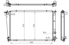 SU RADYATORU STAREX     650x438x22 25310-4A100