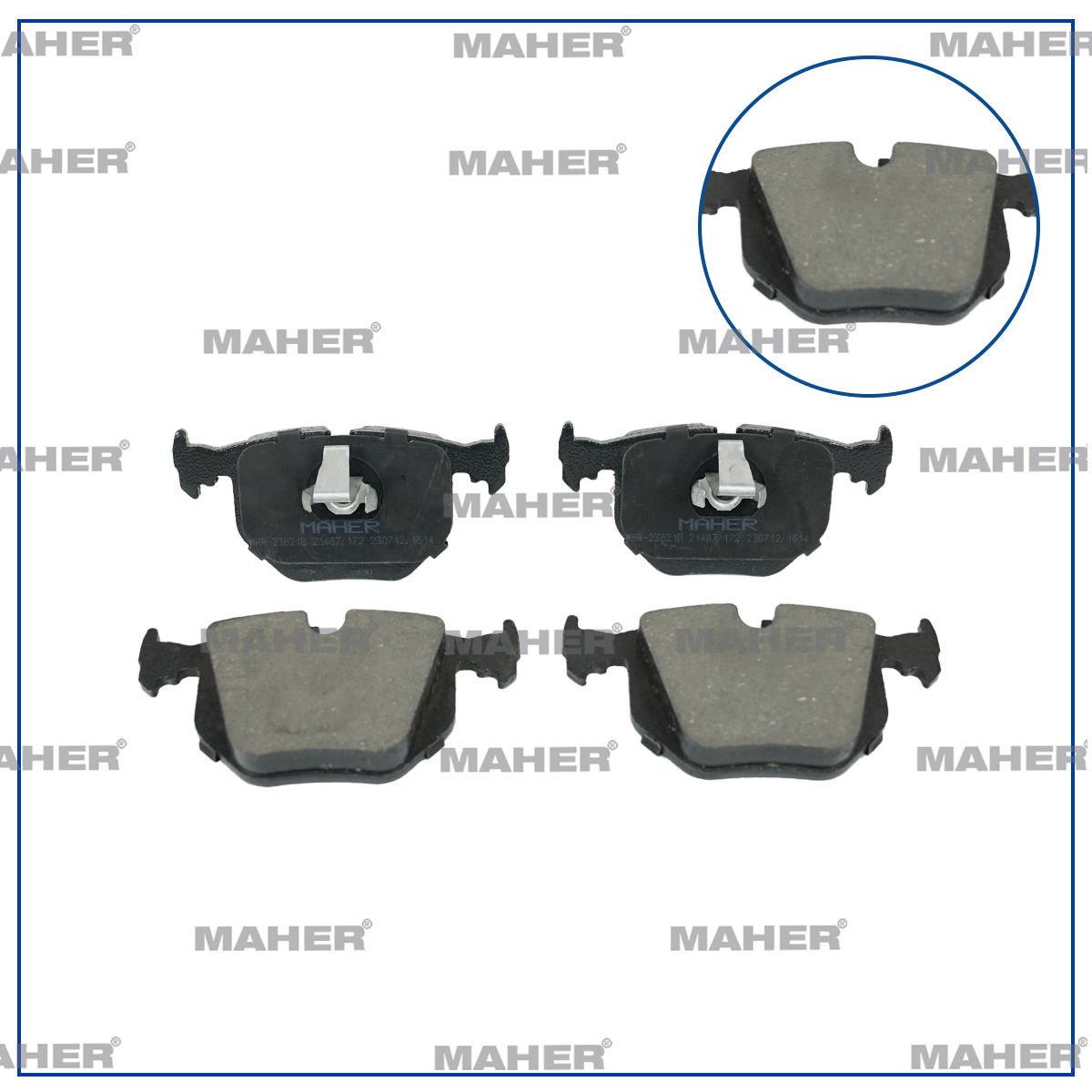 FREN BALATA BMW X5 00-07 E53 / BMW X3 04-10 E83 / RANGEROVER III 02-12 ARKA ECO