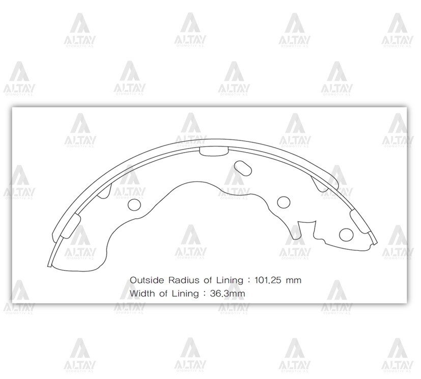 Fren Balata Accent 03-06 / Elantra 90-95 Pabuç Arka Sphd066