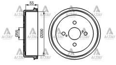 FREN KAMPANASI COROLLA    88-02 / ARKA 200-4