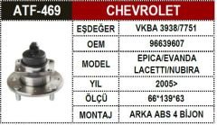 Chevrolet Porya Arka Lacetti Abs Li 96639607 96639607
