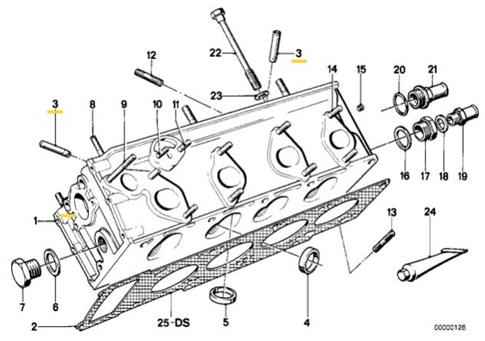SUBOP KAVALI BMW E12,E21,E23,E24 M10,M20,M30,S38 11121266762