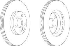 Freelander 2-Evouge Ön Disk Tk Lr007055-Lr000571 1379965 1420600 30769056 31202331 6G912C37