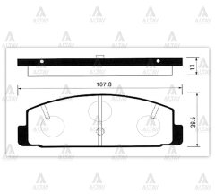 Fren Balata 626 98-02 / Mazda 6 03-12 / 323 99=> Disk Arka Spmz006