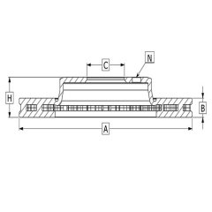 Dısk Fren Ayna On (280-5)- Prımera-P12 03-07 / Maxıma V6 00- / Xtraıl 01-06 26339
