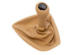 Topuzlu Vites Körüğü E90+LCI E92+LCI -6 İleri- Man.Şanz; (Bej; Suni Deri)