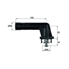 Termostat 95C Bmw M43 E36 Tı 20 95