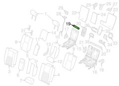 AİRBAG TAVAN ARKA/L DISCO.4 LAND ROVER LR076874