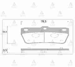 Fren Balata Rav-4 00-06 / Cherry Tıggo Disk Arka Spty022
