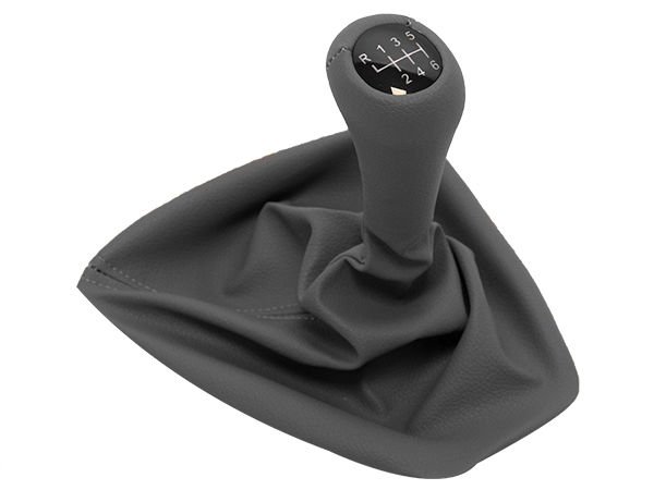 Topuzlu Vites Körüğü E90+LCI E92+LCI -6 İleri- Man.Şanz; (Gri; Suni Deri)