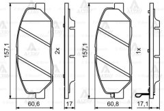 Fren Balata Santafe 06-10 / Sorento 11-12 Ön 581012Ba10