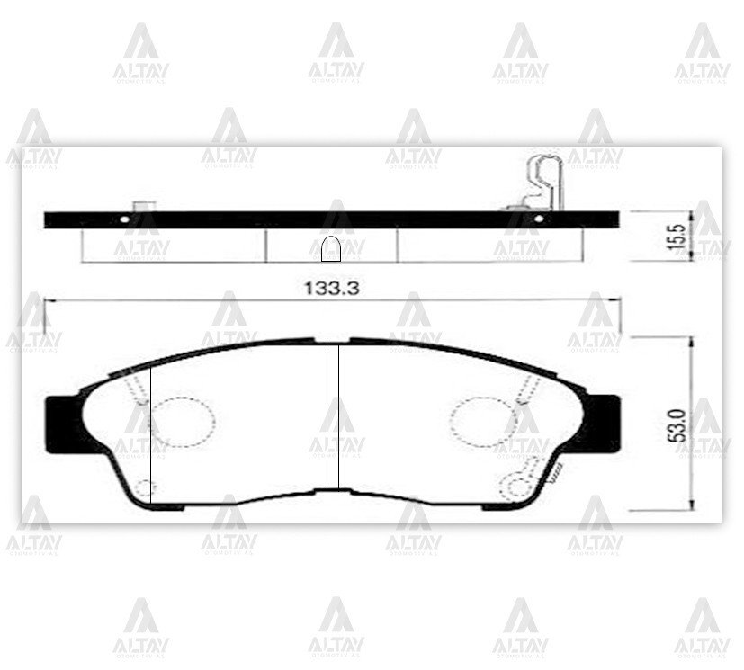 Fren Balata Corolla 92-02 Enj. / Corona 92-95 / Carına 96-97 / Rav-4 96-00 Ön Spty002