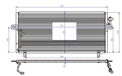 KLIMA RADYATORU PRIMERA P11 97=>     735x331x16 92110-2F000