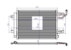 KLIMA RADYATORU COLT 04=>     545x375x16 MR568975