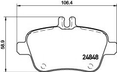 Fren Balatası Arka 156-172 117-176-246 2012-17 - A0074209520