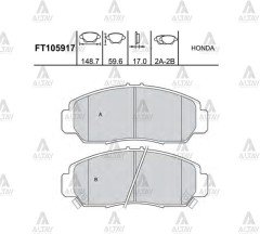 Fren Balata Cıvıc 06-16 Sedan (Yay Delikli) Ön
