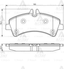 Fren Balata Crafter 06-11 / Sprınter 06-11 Çift Teker Arka A0044208120