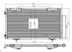 KLIMA RADYATORU AVENSIS 97-00     608x377x16 88450-05010