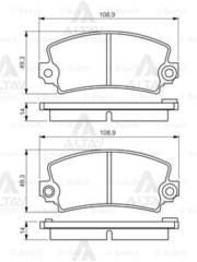 Fren Balata R12 73-02 Ön 7701200247