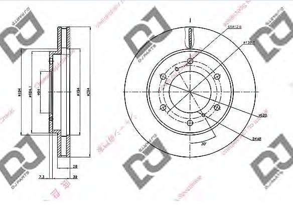 FREN DISKI ON L200 CR 06- / PAJERO 09- MN102276 - 4615A002 - 4615A147 - 4615A203