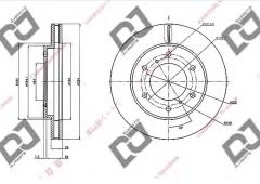 FREN DISKI ON L200 CR 06- / PAJERO 09- MN102276 - 4615A002 - 4615A147 - 4615A203